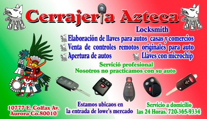 Cerrajeria Azteca LLC locksmith listing