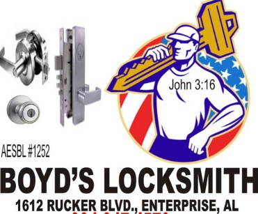Boyd's Locksmith locksmith in Enterprise, AL