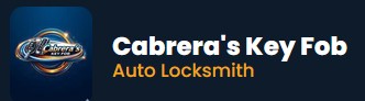 Cabrera's key fob locksmith listing